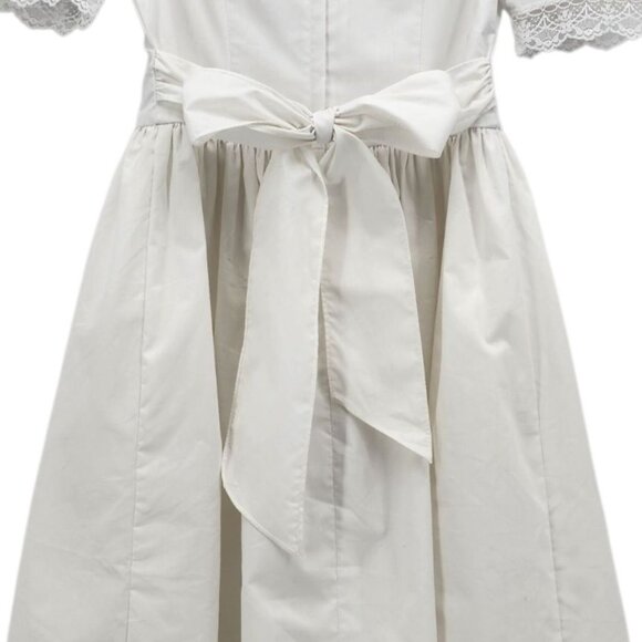 Vintage Jessica McClintock Girls 10 Dress White Lace Flower Girl First Communion - Picture 6 of 14